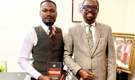 Twum O. Obed, Founder of Purpose Publications UK, Meets Dr. Daniel Augustus Lartey Jr.